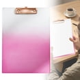 thumbnail image 2 of Clip Board Acrylic Clipboard Clear Clip Board Cute Clipboard Clear Gold Clipboard Letter Size Clip Board with Strong Clip Hanging Hole for Office Drawing Writing Document Classroom Organization, 2 of 8