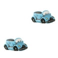 thumbnail image 3 of Langgg Cars Style Flower Pot Innovative For Small Succulent Cactus Plants Eco-friendly Succulent Cactus Pot blue car 2Set, 3 of 6