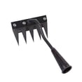 thumbnail image 2 of Rastrillo de jardín, rastrillo de deshierbe, azada de acero resistente, extractor de malezas para paisajismo, para arar, cavar y cultivar verduras en 5 dientes, 2 of 9