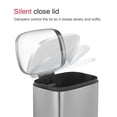 thumbnail image 2 of Innovaze 13 Gallon/50 Liter Oval Shape Stainless Steel Step-on Trash Can for Kitchen, 2 of 7
