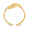 thumbnail image 2 of Bague d'Orteil Ouverte Midi Ajustable à Tourbillon en Or Jaune 14k, 2 of 9