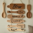 thumbnail image 5 of Bless The Food Before Us Sign Farmhouse Kitchen Wall Decor Dining Room Decorations Collage Wall Rustic Hanging Wood Art Signs Housewarming Gifts for Kitchen Living Home, 5 of 5