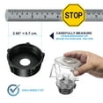 thumbnail image 2 of Replacement Mini 1-cup Clear Plastic Jar by CarterTM, fits most Oster Blenders (2 Pieces), 2 of 7