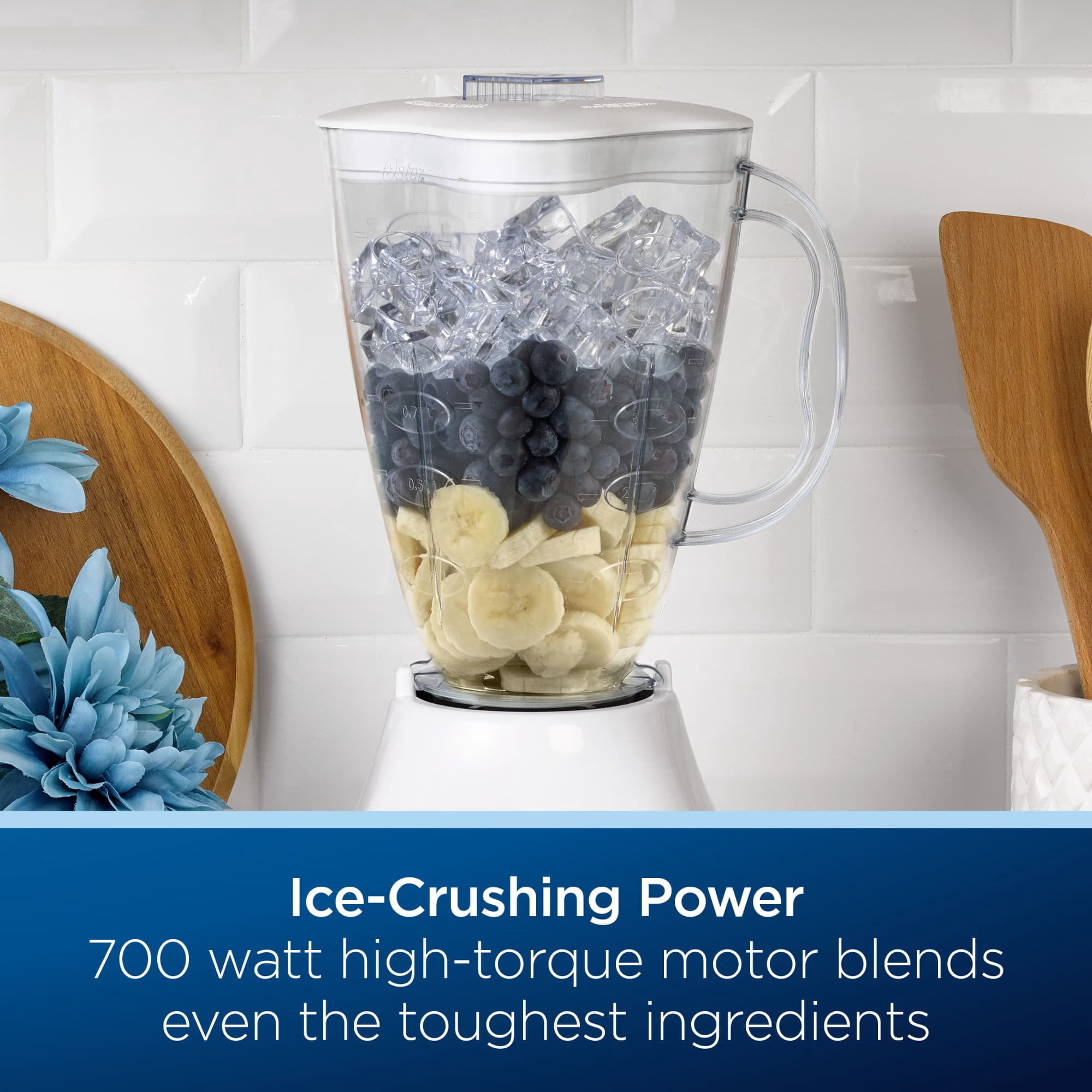 Oster Classic 3-Speed Blender, Smoothie Blender, White