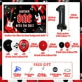 thumbnail image 6 of Another One Bites the Dust 1st Birthday Decorations,Red and Black Balloon Arch Kit, Backdrop Banner and 1st Follow Balloon for Rock Music Theme Birthday Party Supplies., 6 of 7