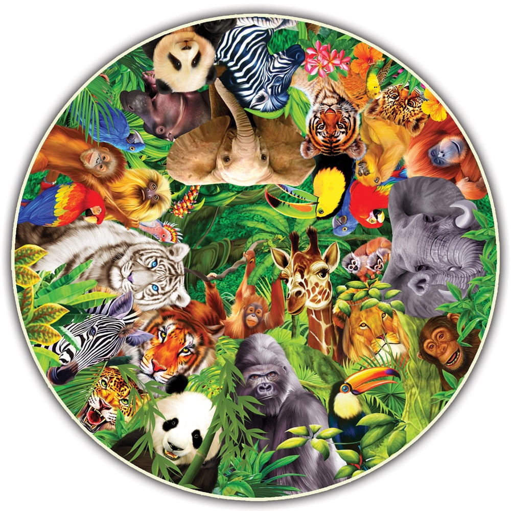 Где много звери. Животные в круге. Круглые звери. Много животных. Звери в кругу.