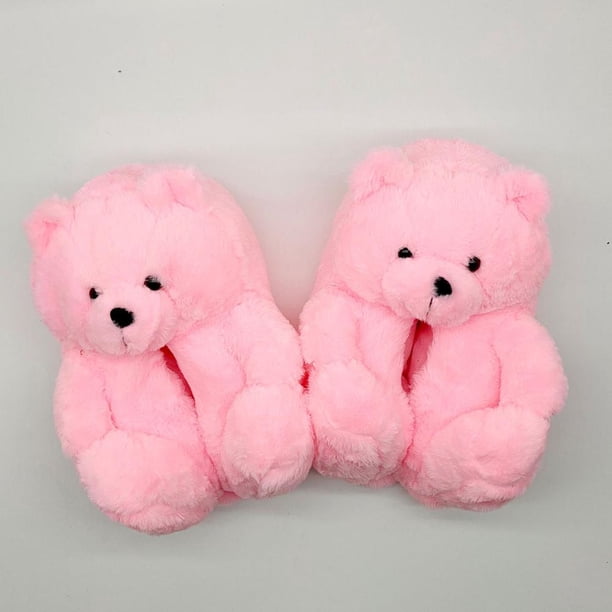 Pantuflas De Oso De Peluche Para Mujer Minnieouse AP006544-10