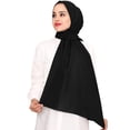 thumbnail image 2 of Qarigey Bufanda de gasa versátil en hermosos colores para mujer, mantón Hijab de gasa, materiales cómodos Sombreros blanco, 2 of 6