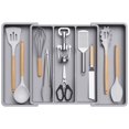 thumbnail image 1 of Organizador de utensilios Lifewit expandible para cajón de cocina gris, 1 of 8