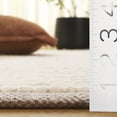 thumbnail image 4 of SAFAVIEH Natura Shannon Geometric Runner Rug, Beige/Ivory, 2'3" x 8', 4 of 10