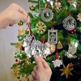thumbnail image 4 of Christmas Ornaments, 2025 Solid Pewter Christmas Tree Ornament Handcrafted Metal DIY Hanging Craft Collectibles for Xmas Trees Home Party Party Gifts (Bear), 4 of 11