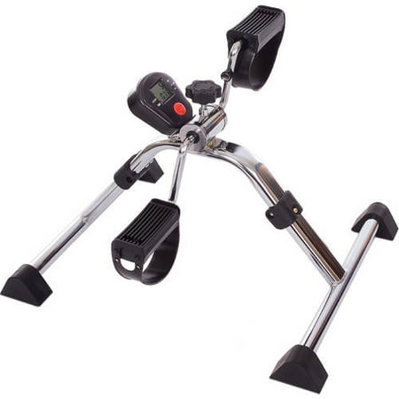 Essential Medical Supply Folding Pedal Exerciser with Tracking Meter for Calories and