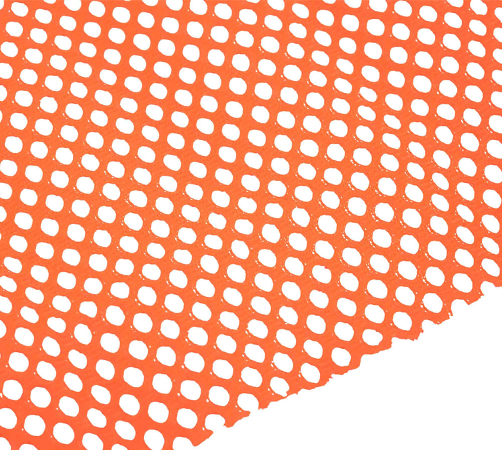 EZ Mount 18" x 18" Jersey Orange Mesh Safety Flag DOT Compliant - (4 Pack)
