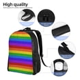thumbnail image 4 of Ratiio Colorful Glitter Rainbow Print Backpack with Padded 15-inch Laptop Sleeve- Spacious and Durable Daypack for Work and Travel, 4 of 6