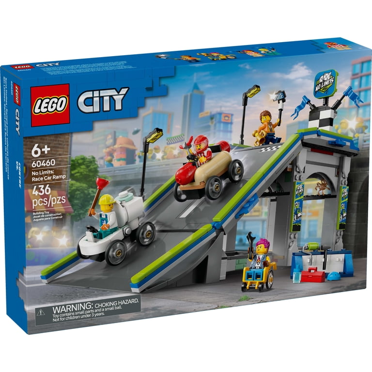 LEGO City Race Car Ramp Track Toy, 60460, Building Toy for Kids 6+