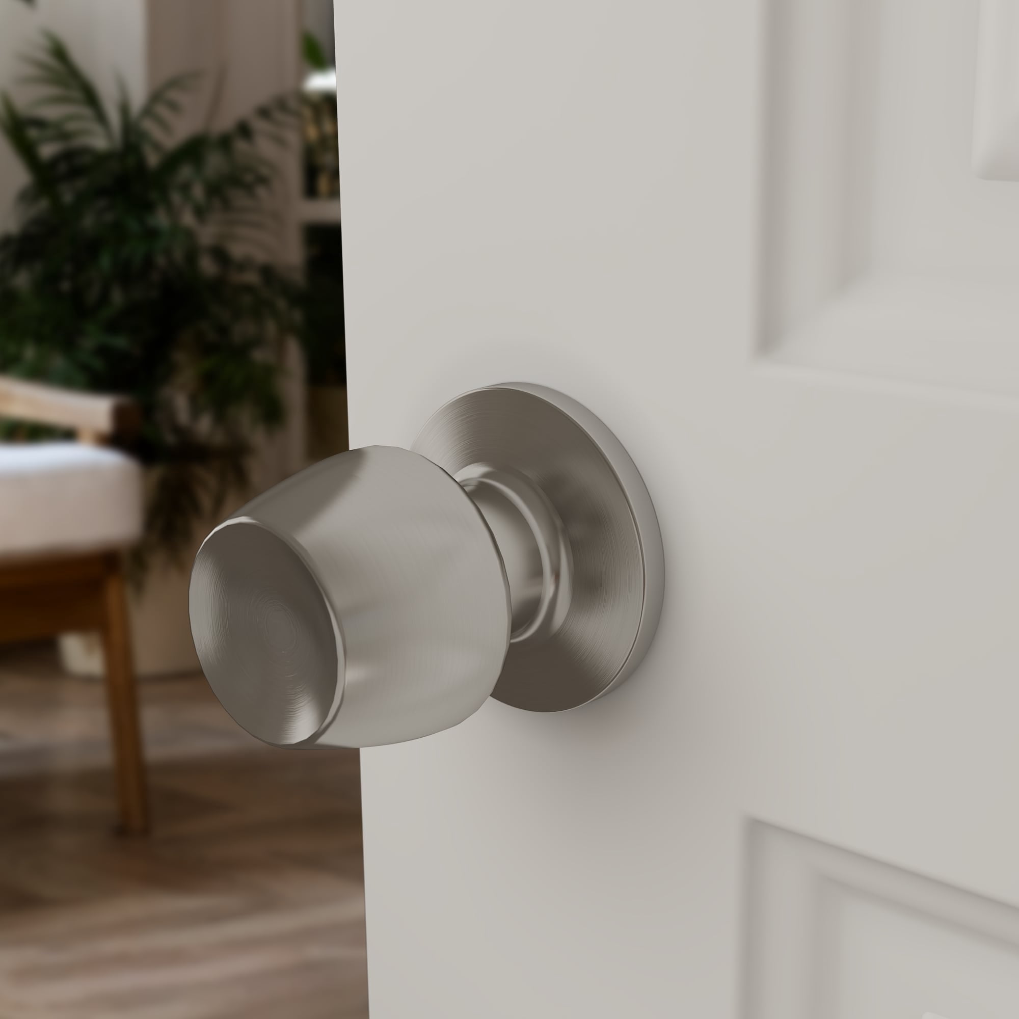 Door Knob Versa Satin Nickel Passage 8 Pack by Villar Home Designs