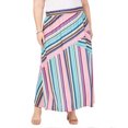 thumbnail image 1 of NY Collection Jupe Longue Maxi Rayée pour Femmes (1X – Bleu), 1 of 2