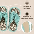 thumbnail image 3 of LazyOne Flip-Flop Spa Slippers for Women, Female Fuzzy House Slippers, Cheetah, 3 of 5