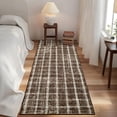 thumbnail image 2 of Geetinfly 2*6FT Area Rugs 100% Polyester Rug 360G Fleece Weight Imitation Cashmere Modern-Revival Style coffee, 2 of 8