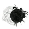 thumbnail image 2 of Audhol Soft Lace Veils Hats For Women Fascinators Womens Pillbox Flower Hat For Tea Party Cocktail Ball Wedding Church Feather Hair Accessories Black One Size, 2 of 5