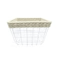 thumbnail image 2 of hometrends Wire Basket with Woven Rope, 2 of 3