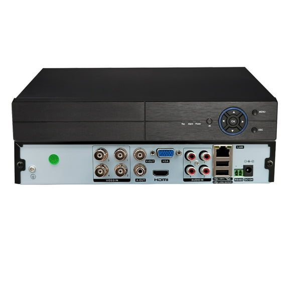 Yeacher 4CH Digital Video Recorder AHD/Analog/TVI/CVI/ DVR CCTV DVR P2P Remote Phone Monitoring for Home Office Security Surveillance System (NO HDD) US Plug