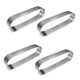 thumbnail image 4 of 8 Pcs Oval French Dessert Mousse Fruit Pie Tart Ring Quiche Cake Mold, 4 of 5