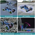 thumbnail image 7 of Remote Control Cars RC Stunt Car Toys for 8-12 Year Old Boys, UUGEE 2.4Ghz 1:14 4WD Gesture Sensing Transform Drift Car with Light & Music, Christmas Birthday Gifts for Kids- Blue, 7 of 7