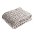 thumbnail image 1 of Cream Chenille Throw Blanket, 1 of 4