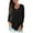 Black, variant on VERABENDI Women's Plus Size Long Sleeve Casual Tunic Tops Floral Blouses Henley T Shirts for Women