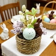 thumbnail image 4 of Easter Egg Craft Ornament - Artificial Potted Plants Faux Greenery Decor for Indoor Outdoor Home Office Desk Shelf Decoration, Fake Plants Centerpiece Housewarming Gift Modern Farmhouse Decor, 4 of 7