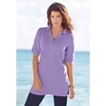 thumbnail image 5 of Roaman's Women's Plus Size Oversized Polo Tunic, 5 of 5