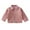 Pink, variant on Kids Cropped Leather Jacket Autumn Winter Girl Boy Baby Outwear Faux Leather Coat Short Jacket Pink