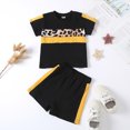 thumbnail image 2 of Vedolay Outfits Sets For Girl Little Girl Summer Clothes Striped Top Sleeveless Shirt Botton Elastic Shorts Set,Yellow 12-18 Months, 2 of 4