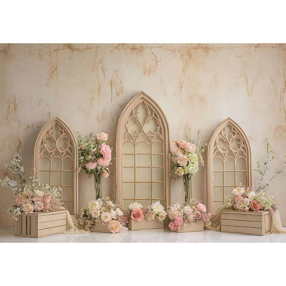 Allenjoy Boho Arch Flower Wedding Backdrop