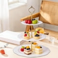 thumbnail image 4 of 3-Tier Fruit Snack Stand, Luxury Dessert Tray, Cake Stand for Coffee Table, Multi-Functional Snack Tray for Parties and Home Decor, 4 of 6