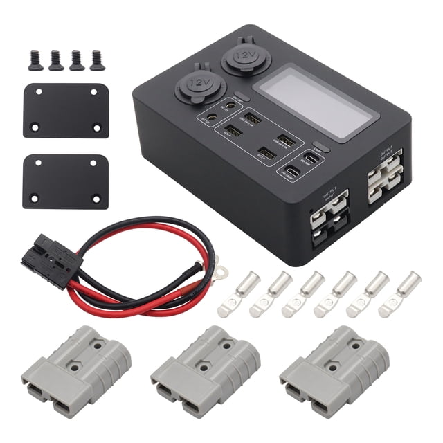 Maytalsory Mini Power Box Power Socket Box Socket Box USB-C QC3.0 Ports Functional Power Box+Plugs