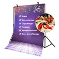 thumbnail image 4 of ABPHOTO Polyester 5x7ft Pantone 18-3838 Backdrop Hanging Lights Backdrop for Photo Shoot Background Studio Props, 4 of 5