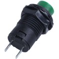 thumbnail image 1 of 1 x 12 mm Cerradura de pestillo para coche, barco, botón de encendido/apagado 125 V 250 V Verde, 1 of 5
