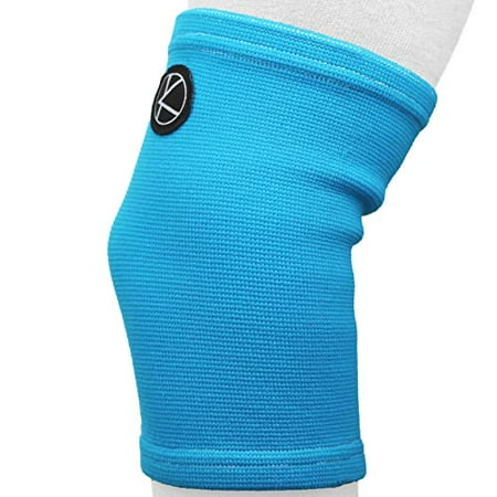 

KARM Kids Knee Sleeve - Pull-Up Knee Support for Sports Everyday Activities and Different Knee Conditions. One Size Product which is Designed to fit Both Right and Left Knee (Blue)