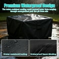 thumbnail image 3 of LCGOD Heavy Duty Square Fire Pit Cover, 100% Waterproof, 32x32x24 Inches, Fits 30-32 Inch Outdoor Gas/Wood Burning Fire Pits & Fire Tables, 3 of 7