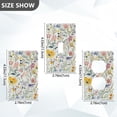 thumbnail image 7 of Yayeee Blank Wall Plate Cover 1-Gang 4.5"x2.7" Home Unused Decorative Outlet, Watercolor Wildflowers, 7 of 7