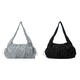 thumbnail image 1 of Bolso Hombro Mujer Chic Hobo Bag Cloud Plisado para Viajes Al Aire Libre () Azul, 1 of 8