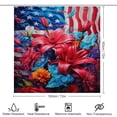 thumbnail image 2 of Independence Day Of The United States Flag 4 Piece Shower Curtain Sets, with Non-Slip Rugs, Toilet Lid Cover And Bath Mat, for Bathroom Decor Set, 2 of 8