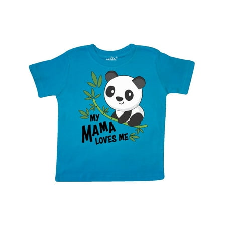 

Inktastic My Mama Loves Me- cute panda Gift Toddler Boy or Toddler Girl T-Shirt