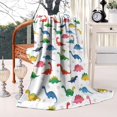 thumbnail image 2 of Colorful Dinosaur Assortment Pattern Blanket,Comfortable Soft Lamb Wool Throw Blanket,All Season,Warm Lightweight Blankets for Sofa Bed Couch Living Room Chair,60"x80", 2 of 4