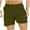 Olive Green, variant on ZQUUVOU Men's Casual Shorts Double Layer Sports Breathable Woven Bermuda Shorts Black