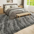 thumbnail image 7 of Jamfeel Fluffy Plush Area Rugs Soft Cozy Print Fuzzy Rugs Floor Carpet for Bedroom Living Room, 4'x6', Gray, 7 of 7