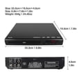 thumbnail image 2 of Dvd Player For Tv, All Region Free Dvd Cd Discs Player Av Output Built-in / Ntsc, Usb Input, Remote, 2 of 5
