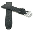 thumbnail image 2 of Extra Long (XL) 20mm Crocodile Style Ultra Slim Leather Watch Strap Band, 2 of 7